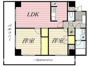 ライオンズマンショングレース天神【4階】の間取り