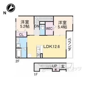 グレマノワール【2階】の間取り