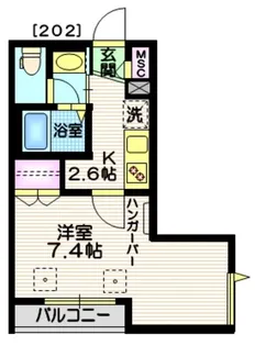 ルーチェ綾瀬B【2階】の間取り