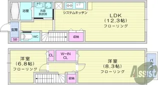 BAY HILLS梅の宮の間取り