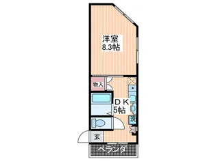 片島ビル【4階】の間取り