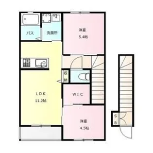 ロイヤルパレス C【2階】の間取り