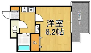 プチシャルマン北口【3階】の間取り