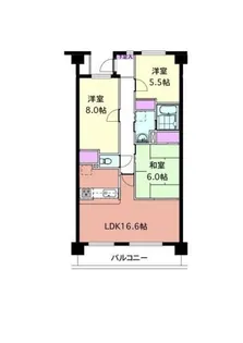 ミウパラスト【5階】の間取り