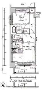 メインステージ菊川II【6階】の間取り