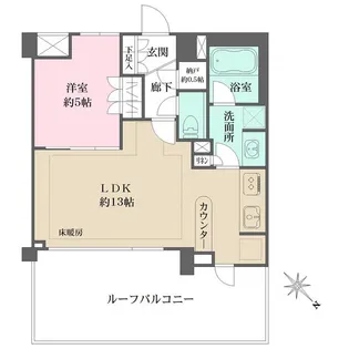 小石川ザ・レジデンス・イーストスクエア【5階】の間取り