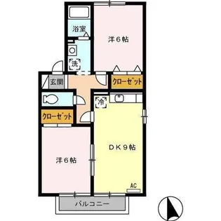 アヴェニール幸【1階】の間取り