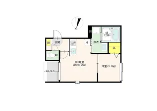 Le Repos 西新井【2階】の間取り