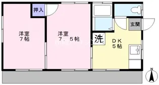 石井荘【2階】の間取り