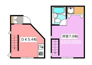 カーサ・デ・ビエント【1階】の間取り