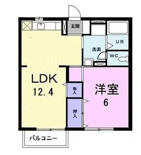 イケガヤコーポII【2階】の間取り
