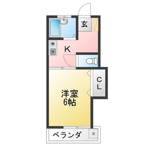 プレシード敬和【1階】の間取り