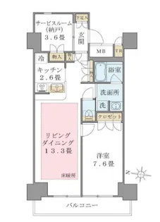 Brillia ist 東雲キャナルコート【11階】の間取り