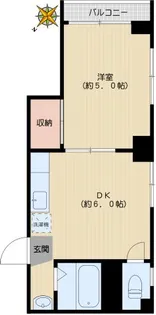 岩下ハイツ【2階】の間取り