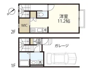 ケイスタイル(ガレージハウス)【1階】の間取り