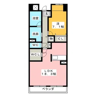OSM植田 壱番館【4階】の間取り