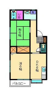 モリヤハイツ【1階】の間取り