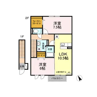 D-room St.Field【2階】の間取り