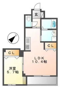 ピースKT【2階】の間取り