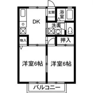 群馬県富岡市内匠【アパート】の間取り
