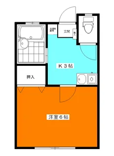 東京都品川区南品川5【アパート】の間取り