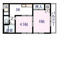 コーポスモール【2階】の間取り