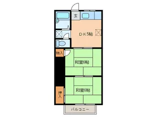 名柄野ハイツ【2階】の間取り
