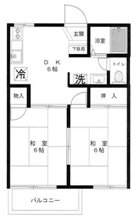 TK袖ヶ浦【2階】の間取り