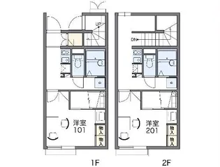 レオパレスリヴェールII【2階】の間取り