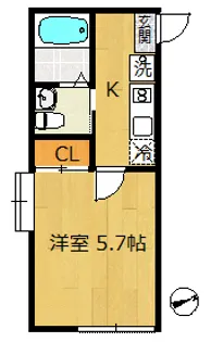 Alivio西船橋【1階】の間取り