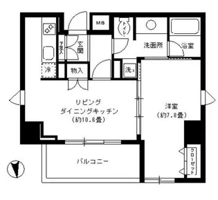 KDXレジデンス芝公園【11階】の間取り