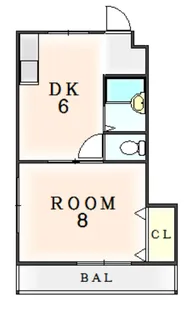 徳島県小松島市中郷町字西久保【アパート】の間取り