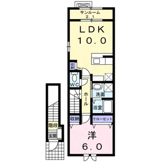 パールバック【2階】の間取り