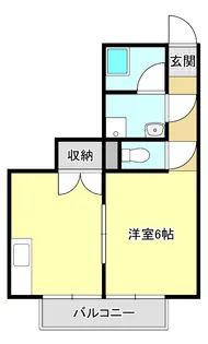 1DKの間取り画像