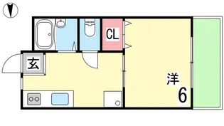 シティライフ岡本【1階】の間取り