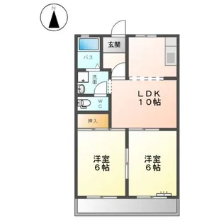 メゾンドジョイフル【1階】の間取り