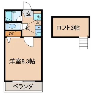 スタンドリバー美和台【2階】の間取り