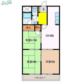 栄ビクトリーマンション【1階】の間取り