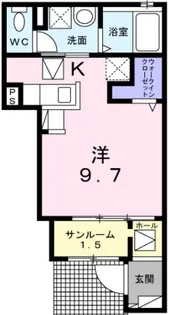 Kフロント油井【1階】の間取り
