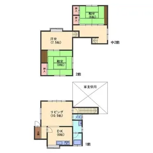富山県富山市願海寺【一戸建】の間取り