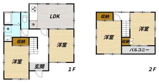 千葉県市原市上高根【一戸建】の間取り