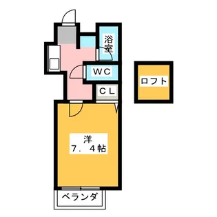 ビクトリアハウスYOKOI【2階】の間取り