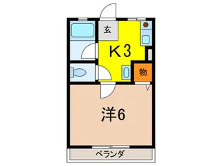 ハイツ岩城【2階】の間取り