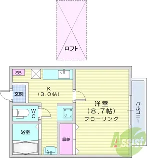 ツインフォレスト【1階】の間取り