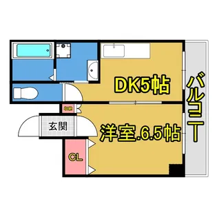 ジュネス都島【4階】の間取り