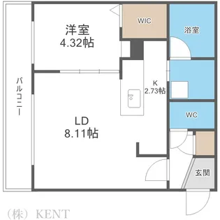 GRANDUKE八軒gene【1階】の間取り