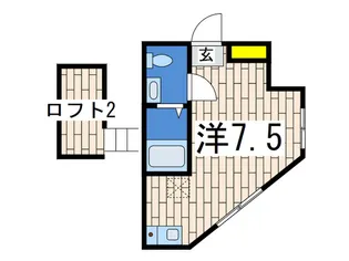メゾンマルクパ-ジュ富岡西【2階】の間取り