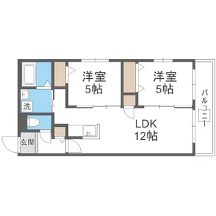 ASTAGE八軒【2階】の間取り