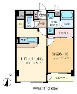 イーストテラス【1階】の間取り