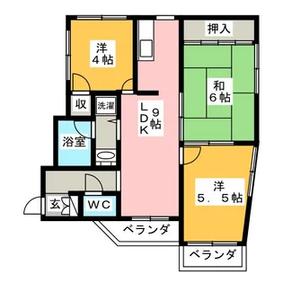 センチュリーひばりヶ丘第2【1階】の間取り